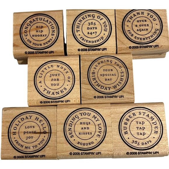 Stampin Up! Circle Of Friendship Rubber Stamp Set - Picture 1 of 3